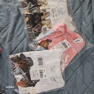 Bundle/Lot/Set BNWT Children's Place Kid Short Sleeve Tees White, Pink, Black 14